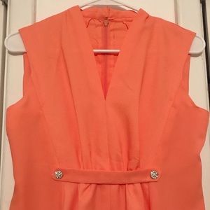 Vintage Peachy 70s Gown